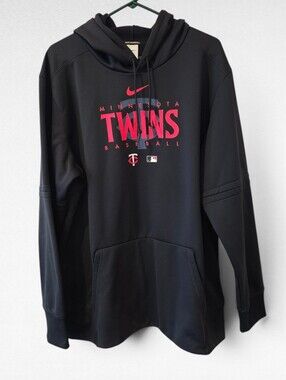 Nike Minnesota Twins Authentic Collection Therma-Fit Sweatshirt Hoodie Black XL